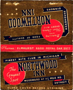 Northwood Inn - Matchbook (newer photo)